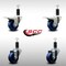 Service Caster 3'' SS Solid Poly Swivel 1-1/4'' Expanding Stem Caster Set 2 Total Lock Brakes, 4PK SCC-SSEXTTL20S314-SPUS-2-S-2-114 - alternate 2